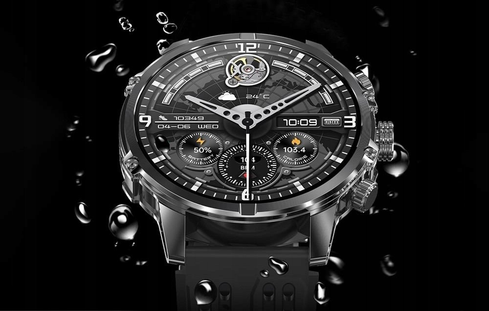 Smartwatch Blitzwolf BW-AT6 plus smartwatch (black) BW-AT6 plus (5907085524979) Viedais pulkstenis, smartwatch Smartwatch Blitzwolf BW-AT6 plus smartwatch (black) BW-AT6 plus (5907085524979) Viedais pulkstenis, smartwatch