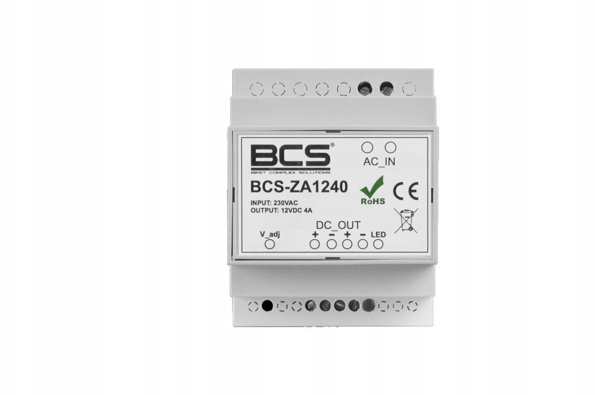 Zasilacz BCS Impulsowy 12V DC 4A