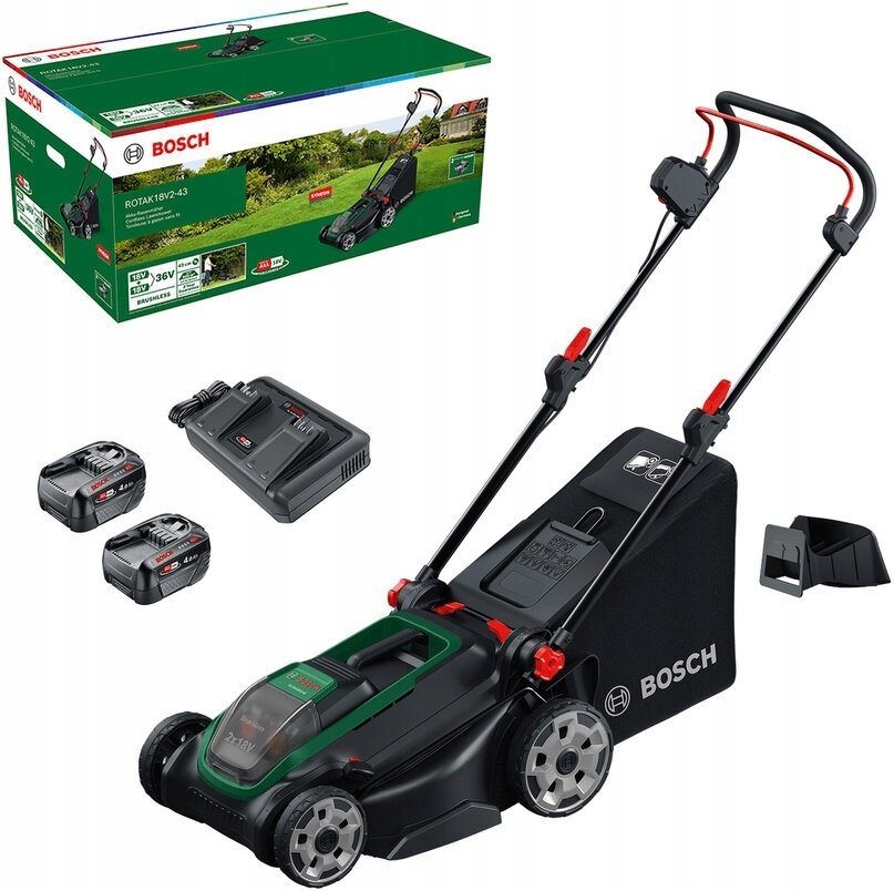 Kosiarka akumulatorowa Bosch Rotak 18V-43 Set