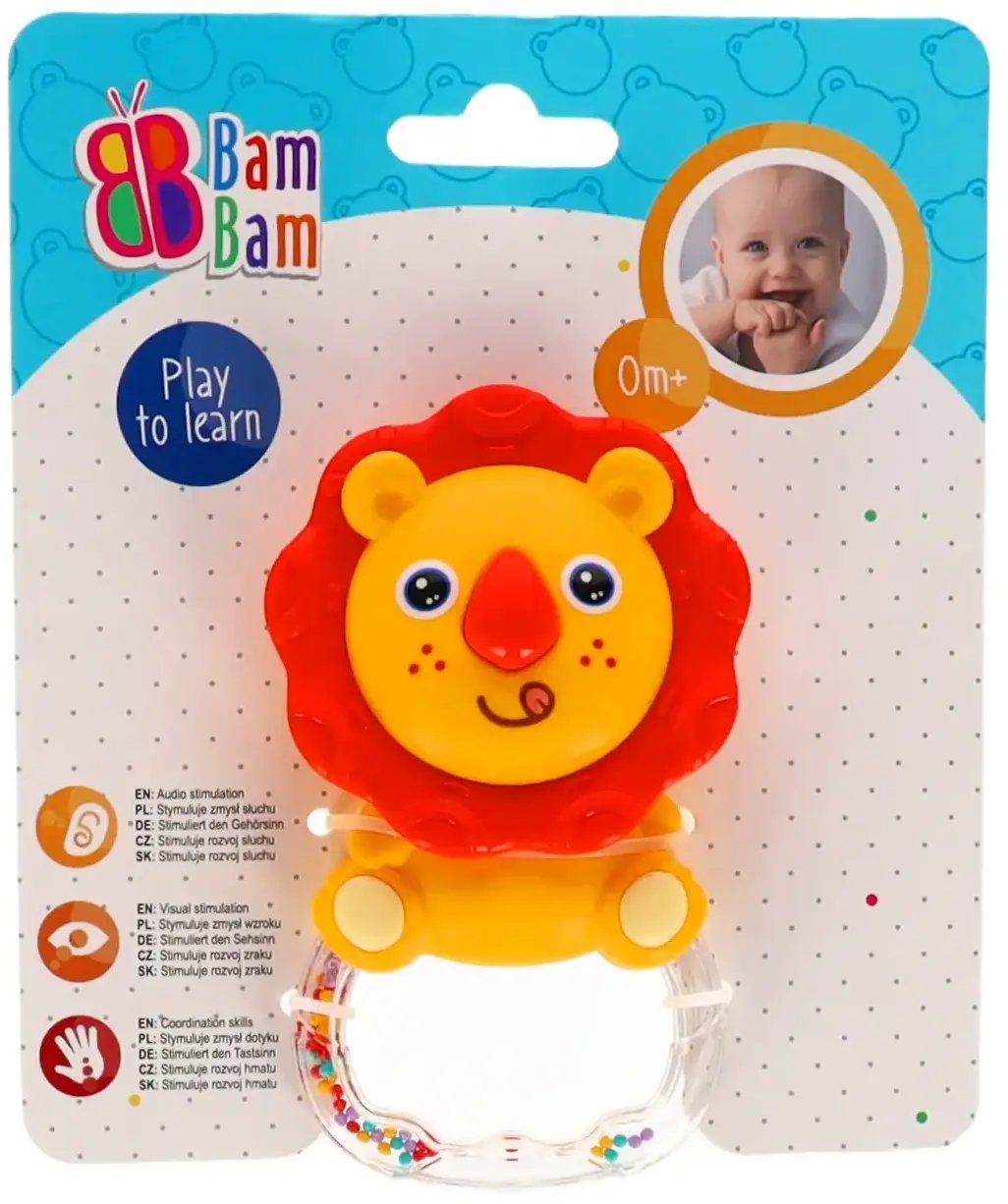 BamBam Bam Bam Grzechotka Lewek Dzwiek