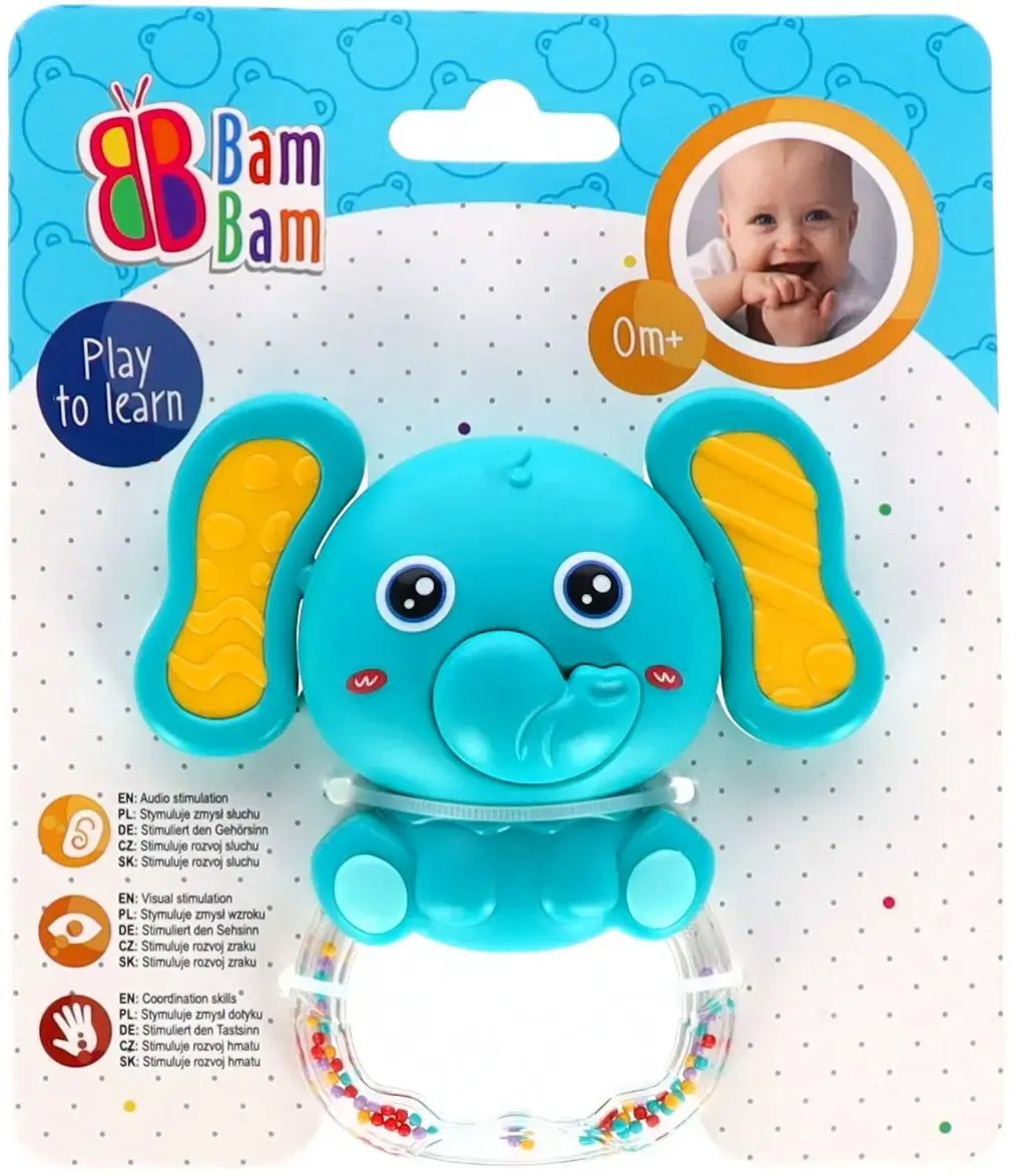 BamBam BAM BAM GRZECHOTKA SLONIK DZWIEK