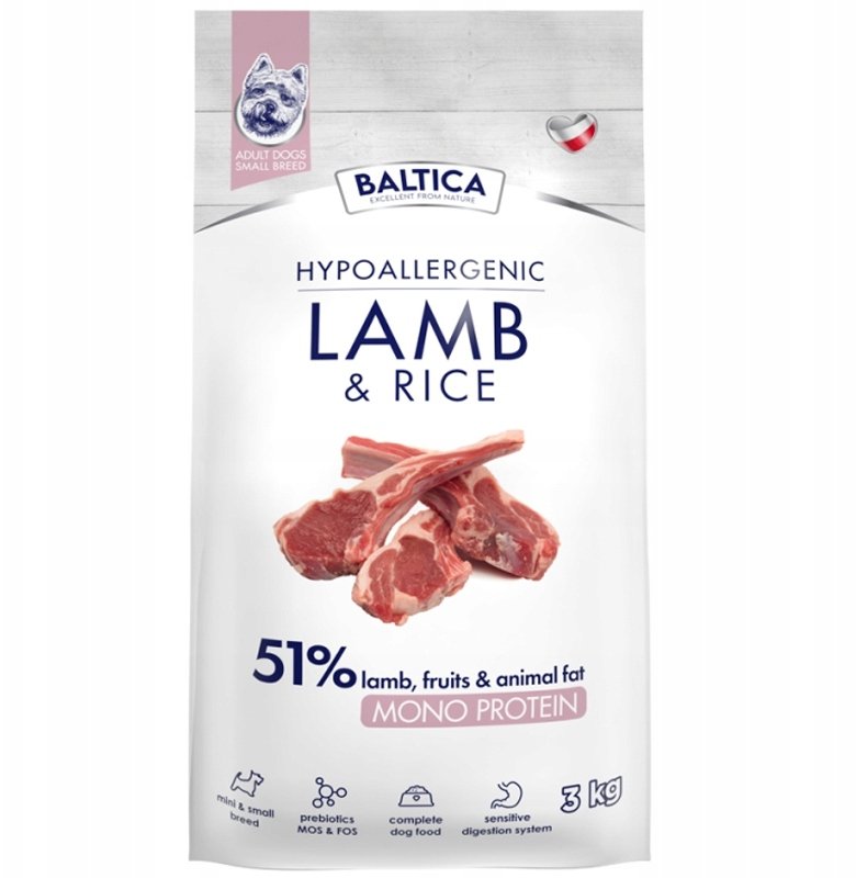 Baltica Nutraceutic Hypoallergenic Lamb Rice XS/S