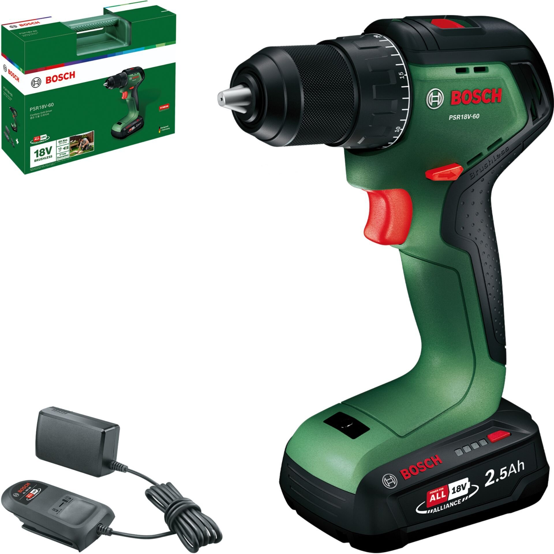 Bosch Akum. wkretarka PSR18V-60 1x2.5Ah