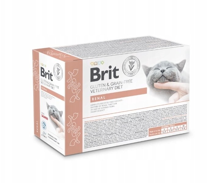 Brit VD Renal Cat Pouch 12x85g