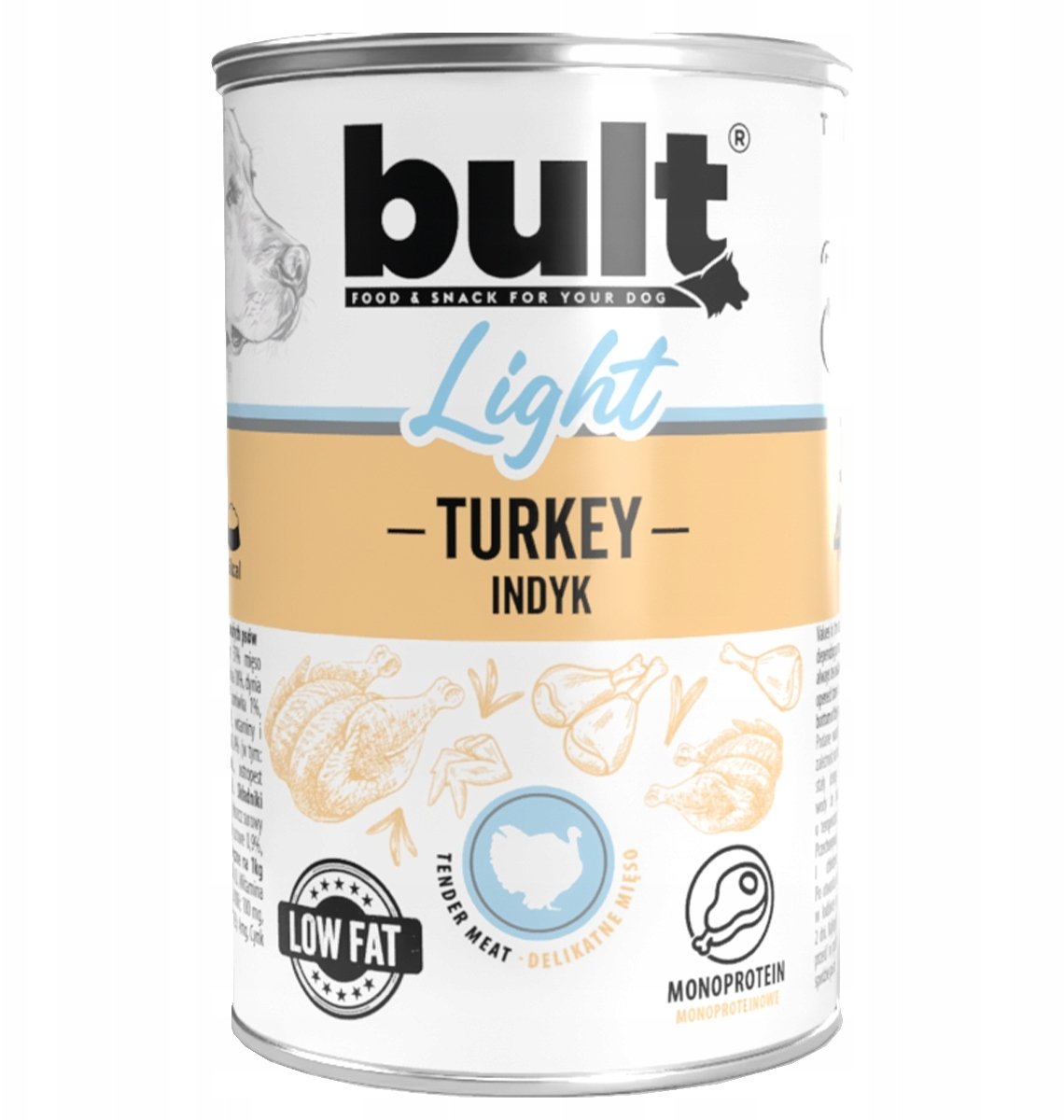 BULT Light indyk pelnoporcjowa karma mokra