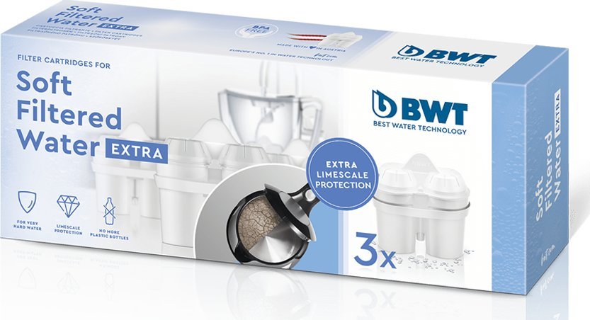 BWT 814873 3-Pack Soft Filtered Water EXTRA BWT 814873 3-Pack Soft Filtered Water EXTRA