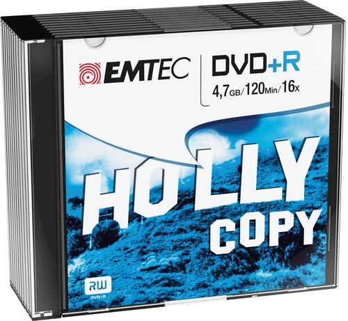 Emtec ECOVPR471016SL blank DVD 4.7 GB DVD+R 10 pc(s) 3126170114747 ECOVPR471016SL (3126170114747) matricas