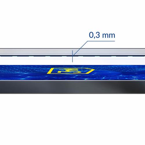 Samsung Galaxy S23 5G - 3mk HardGlass Max Lite Black aizsardzība ekrānam mobilajiem telefoniem