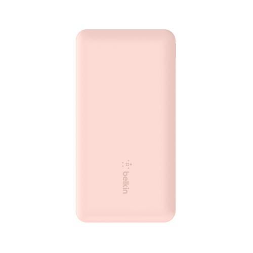 PowerBank 10 000mAh USB A & C 15W rose gold Mobilais Telefons