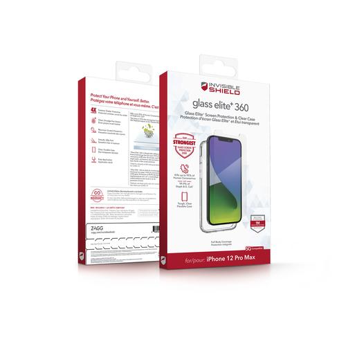 ZAGG Glass Elite+ 360 Apple iPhone 12 Pro Max Screen 840056131897 200106729 (840056131897) maciņš, apvalks mobilajam telefonam