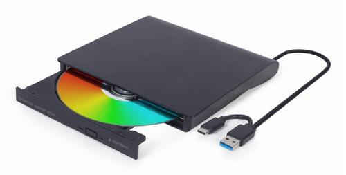 Gembird External USB DVD Drive | DVD-USB-031 | Interface USB Type-C (m), USB 3.1 Gen. 1 | DVD plus-minus R/RW / CD plus-minus R/RW | CD read diskdzinis, optiskā iekārta