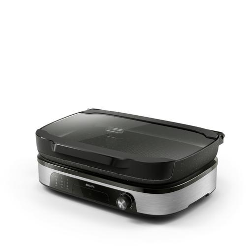 Philips elektriskais galda grils ar vāku, melns HD6212/90 Galda Grils