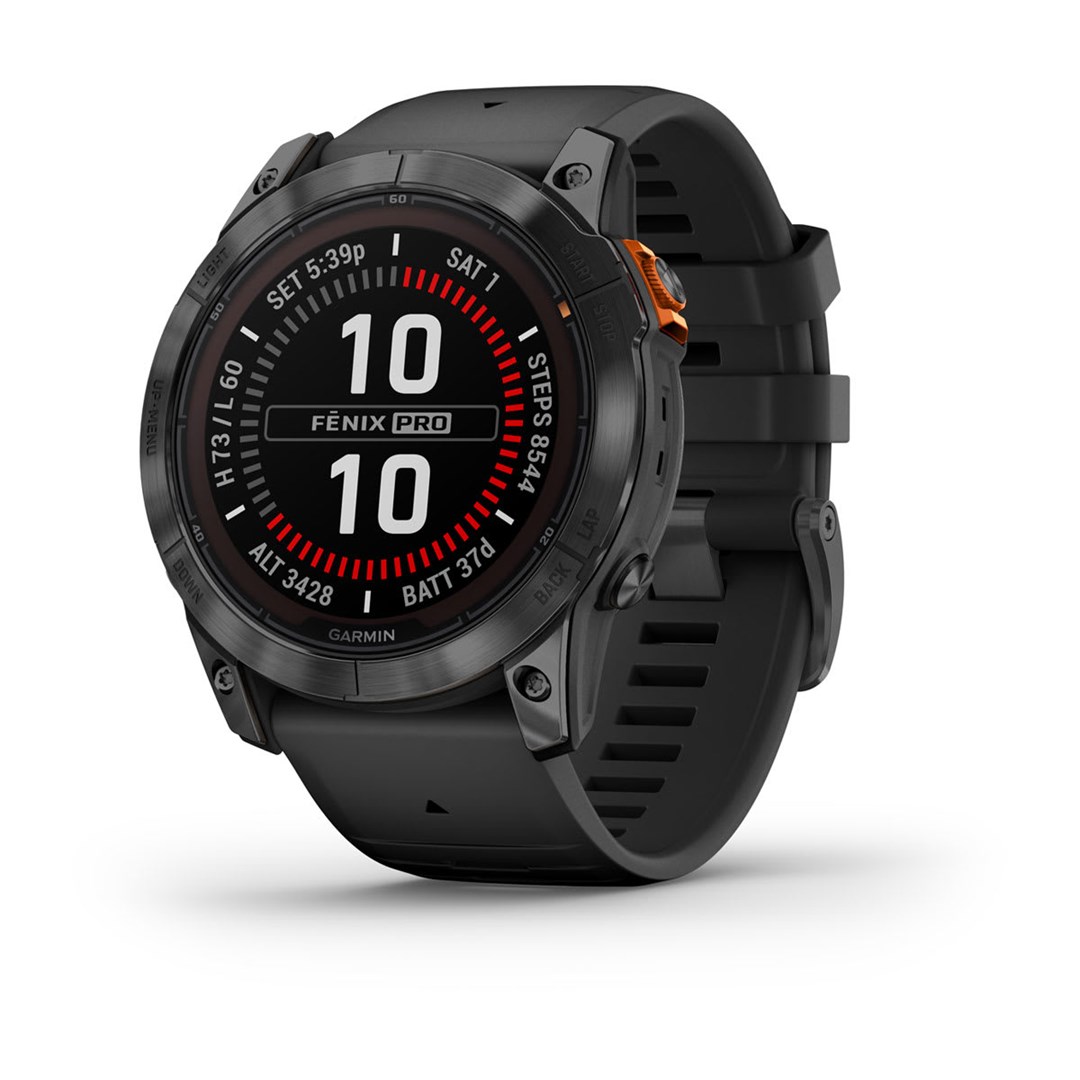Garmin Fenix 7X Pro Solar (26mm) slate grey / black Viedais pulkstenis, smartwatch