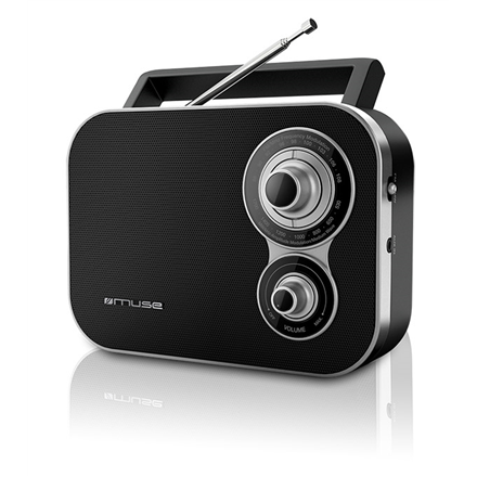 Muse M-051R Black  2-band portable radio