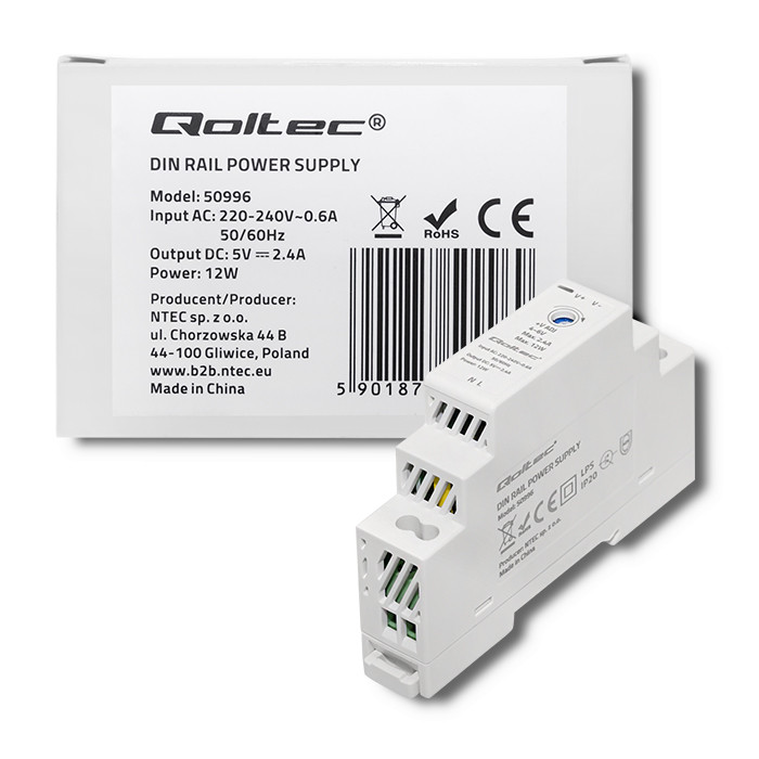 QOLTEC 50996 Przemyslowy zasilacz na szyne
