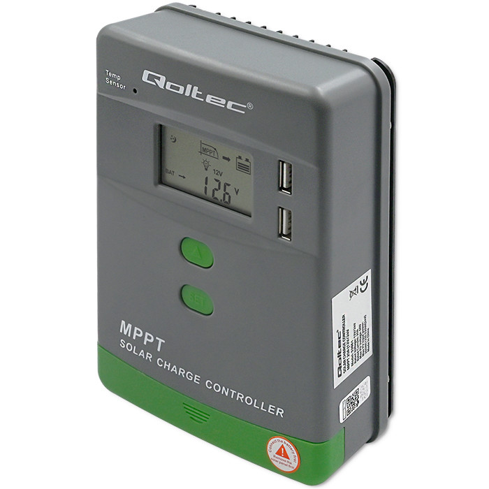 Qoltec Solarny regulator ladowania MPPT z