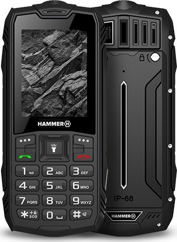 MyPhone Hammer Rock Dual Black 5902983617747 Mobilais Telefons