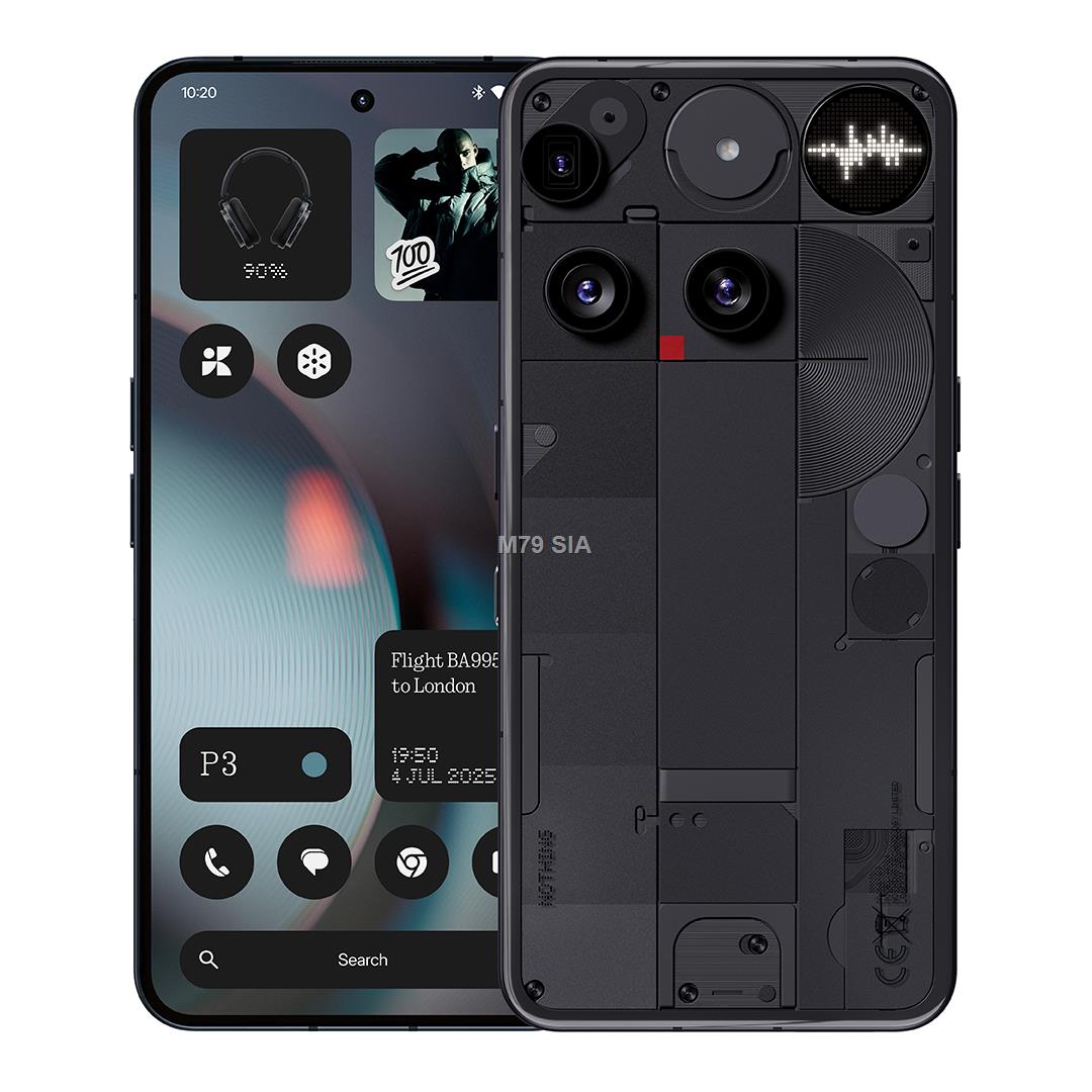Nothing Phone (3) 5G 16/512GB Black Mobilais Telefons