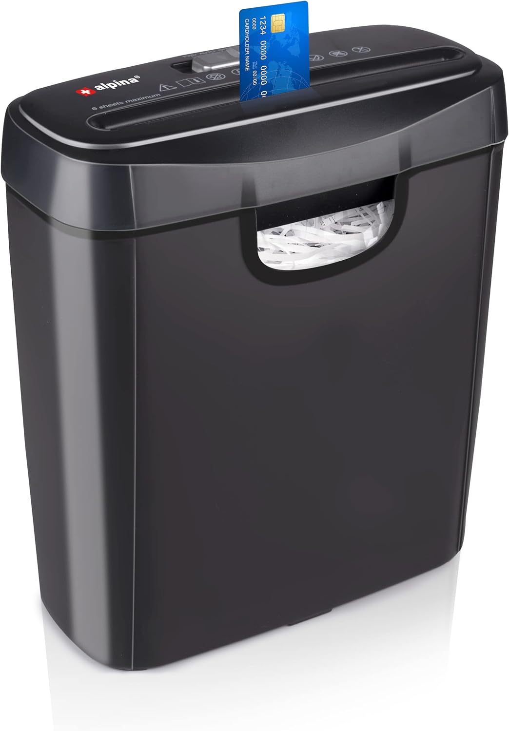 Alpina papīra / kredītkaršu smalcinātājs 10l biroja tehnikas aksesuāri