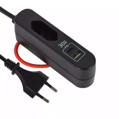 62569 USB Charger 1P USB-A USB-C