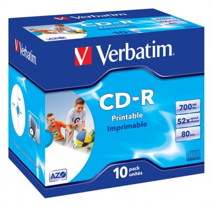 Printable CD-R 80min/700MB x52 Cake Box