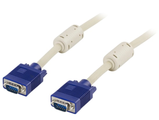 Monitor cable VGA M/M 5m grey/blue