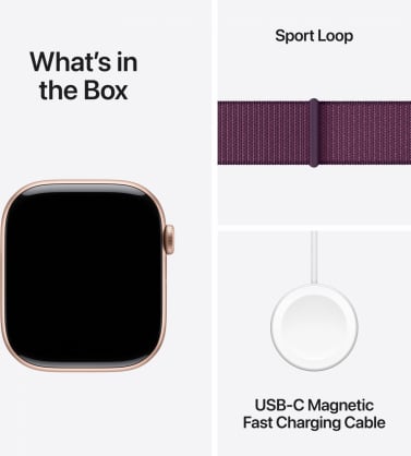 Watch Series 10 46mm Rose Gold/Plum Loop MWWV3ET/A (195949565250) Viedais pulkstenis, smartwatch
