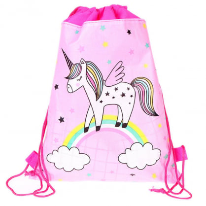 School Shoe Bag Unicorn Rainbow Gymnastics