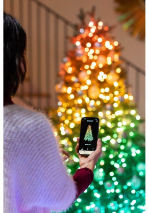 TWINKLY Strings 600 (TWS600STP-BEU) Smart Christmas tree lights 600 LED RGB 48 m Ziemassvētku lampiņas