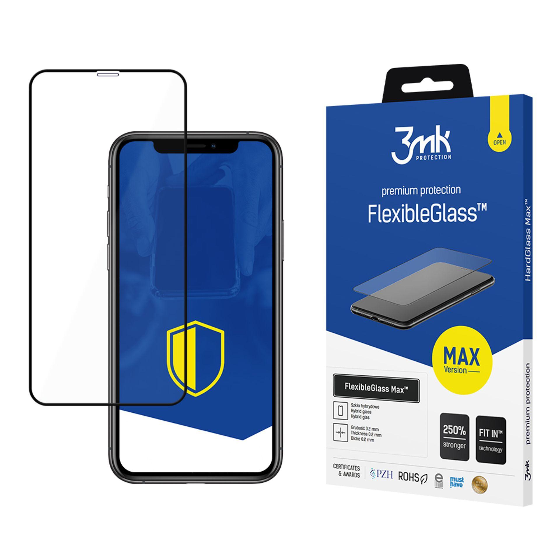 Apple iPhone Xs Max|11 Pro Max BL - 3mk FlexibleGlass Max™ screen protector aizsardzība ekrānam mobilajiem telefoniem