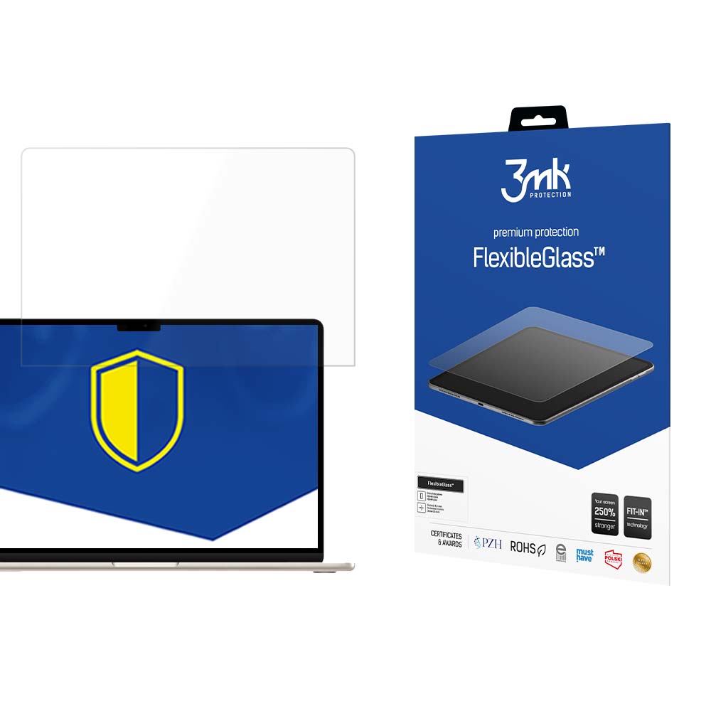 Apple Macbook Air 15,3 2023 - 3mk FlexibleGlass™ 17'' screen protector aizsardzība ekrānam mobilajiem telefoniem