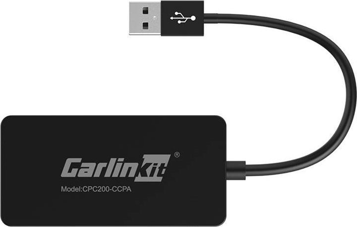 Carlinkit CCPA wireless adapter Apple Carplay/Android Auto (black) auto audio aksesuārs