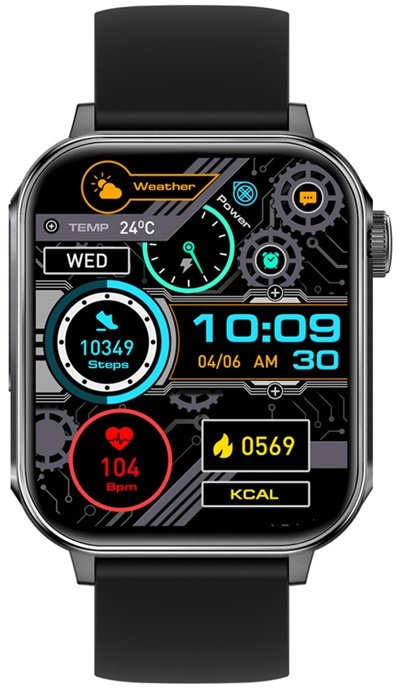 Smartwatch Colmi P80 Czarny (P80 Black) P80 Black (6972436987139) Viedais pulkstenis, smartwatch Smartwatch Colmi P80 Czarny (P80 Black) P80 Black (6972436987139) Viedais pulkstenis, smartwatch