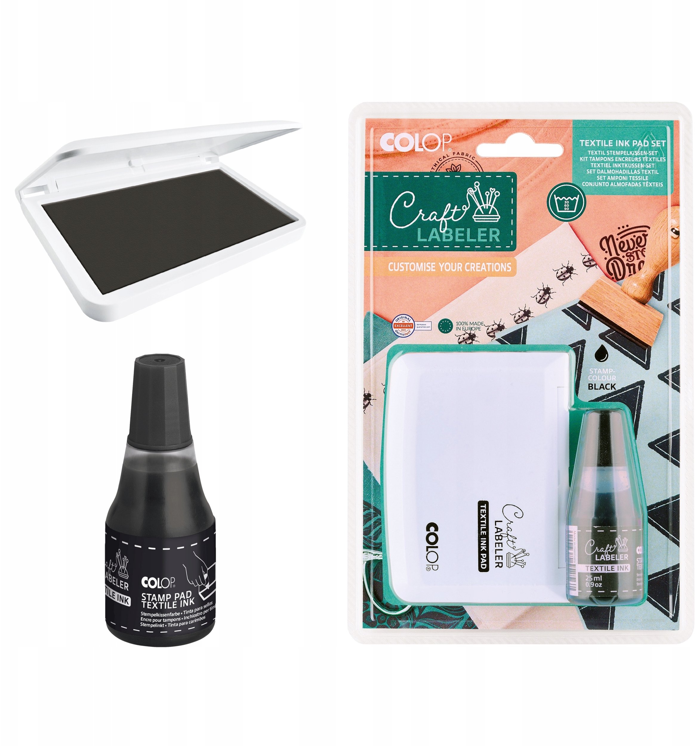 Colop Craft Labeler Set Tekstylny (9C