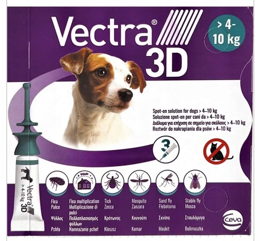 Ceva Vectra 3D dla psow 4-10kg