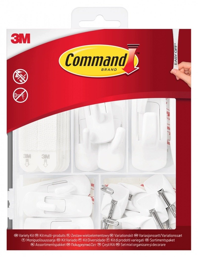 Command 3M Zestaw haczykow i rzepow
