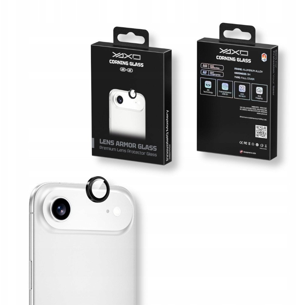 YAXO Szklo ochronne na obiektyw Lens Armor Glass iPhone 17 Air YAX-SM-SG-2 (850071919516) aizsardzība ekrānam mobilajiem telefoniem YAXO Szklo ochronne na obiektyw Lens Armor Glass iPhone 17 Air YAX-SM-SG-2 (850071919516) aizsardzība ekrānam mobilajiem telefoniem