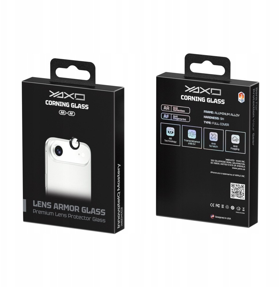 YAXO Szklo ochronne na obiektyw Lens Armor Glass iPhone 17 Air YAX-SM-SG-2 (850071919516) aizsardzība ekrānam mobilajiem telefoniem YAXO Szklo ochronne na obiektyw Lens Armor Glass iPhone 17 Air YAX-SM-SG-2 (850071919516) aizsardzība ekrānam mobilajiem telefoniem