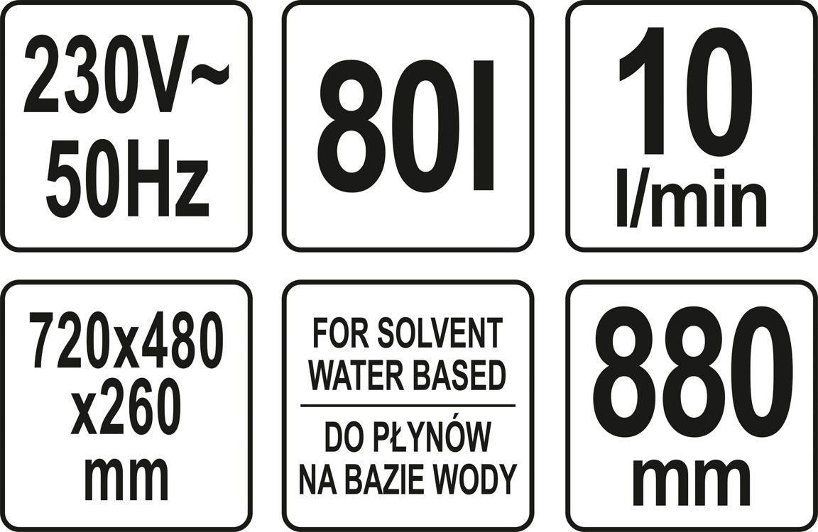 Yato Workshop washer 80L (YT-55808)