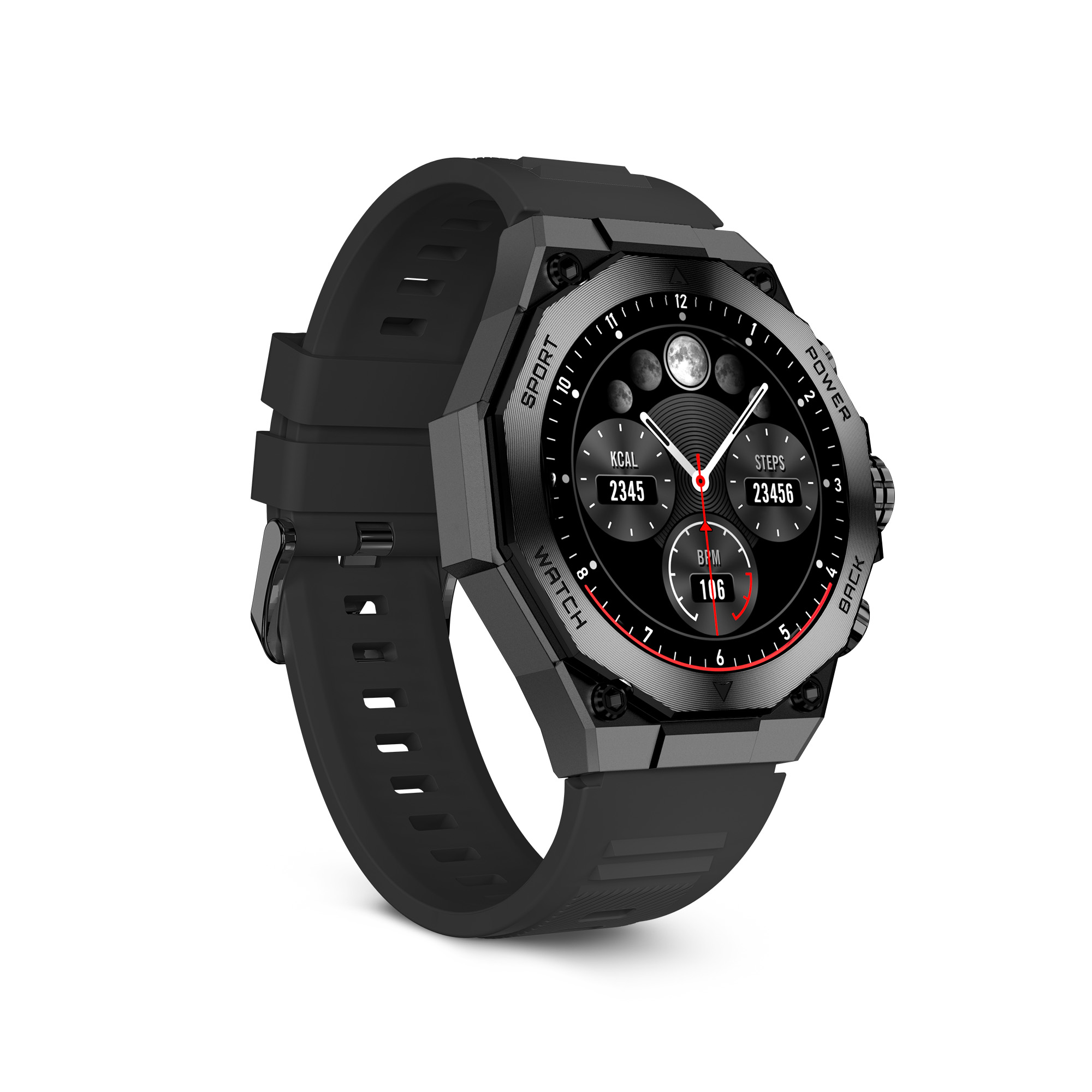 Ksix Smartwatch TITANIUM, Black BXSW21N (8427542133256) Viedais pulkstenis, smartwatch Ksix Smartwatch TITANIUM, Black BXSW21N (8427542133256) Viedais pulkstenis, smartwatch