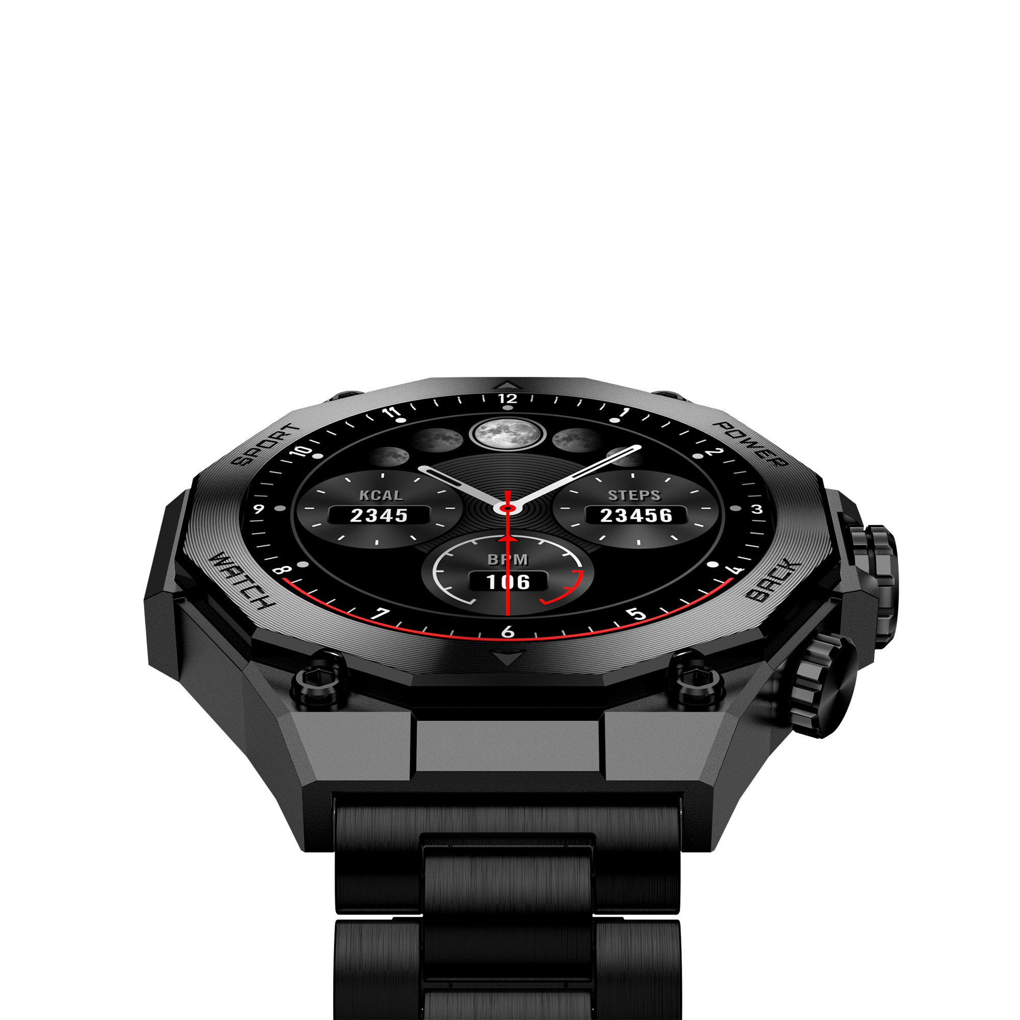 Ksix Smartwatch TITANIUM, Black BXSW21N (8427542133256) Viedais pulkstenis, smartwatch Ksix Smartwatch TITANIUM, Black BXSW21N (8427542133256) Viedais pulkstenis, smartwatch