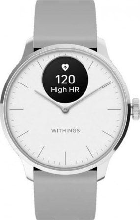 Withings Scanwatch Light -alykello, 37 mm, valkoinen / harmaa 3700546708343 Viedais pulkstenis, smartwatch