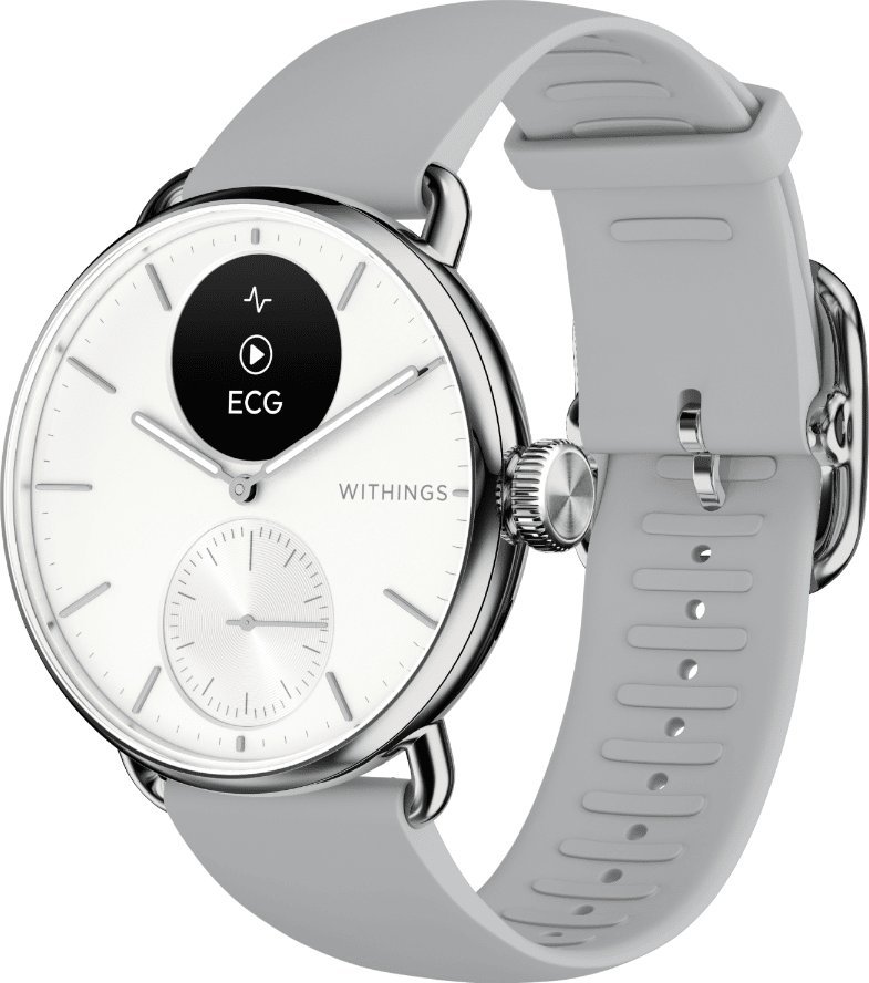 Withings Scanwatch 2 -alykello, 38 mm, valkoinen 3700546708282 Viedais pulkstenis, smartwatch