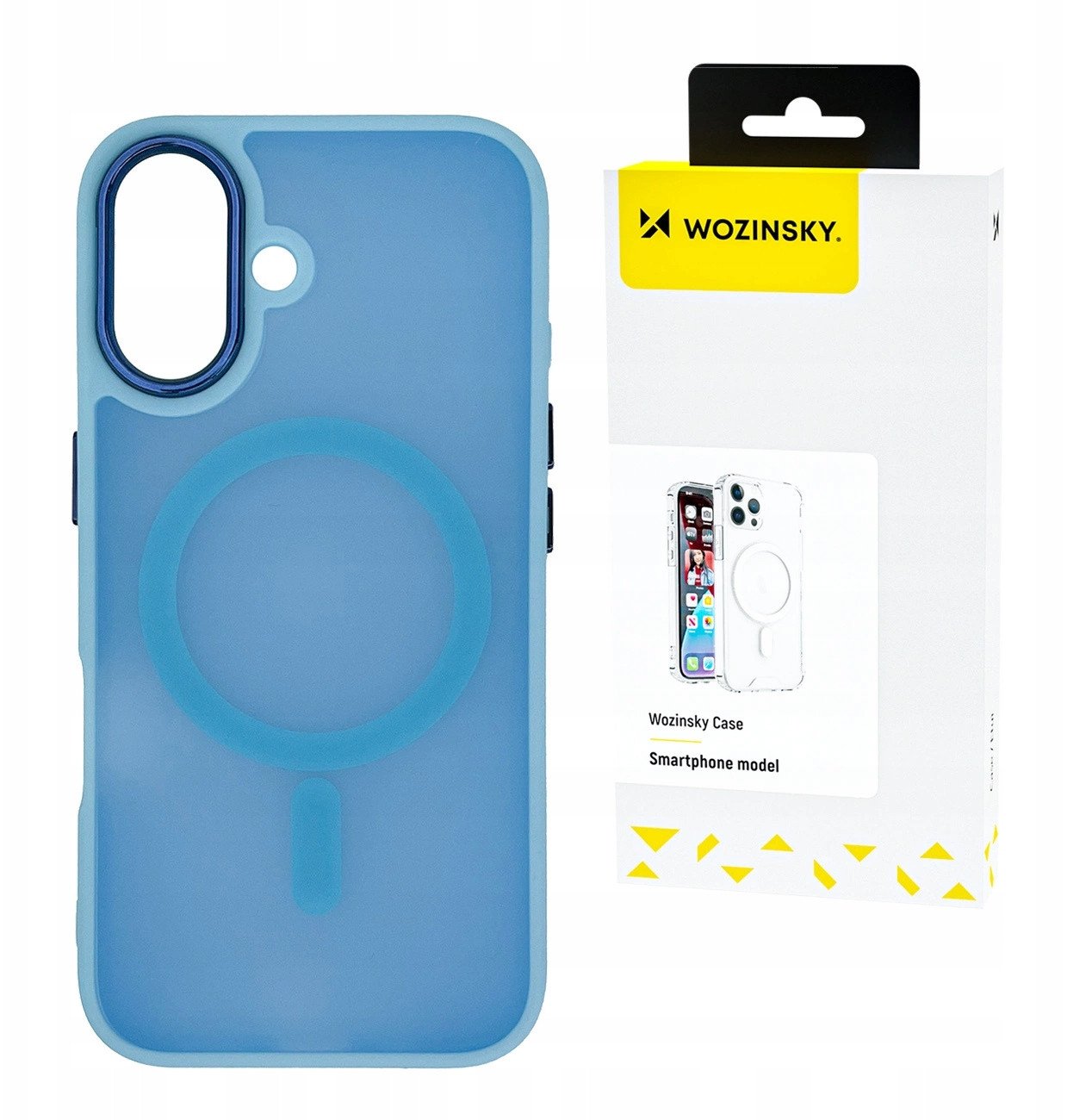 Etui Wozinsky Fashion Case MagSafe na Samsung Galaxy S25+ - niebieskie 5907769370045 (5907769370045) maciņš, apvalks mobilajam telefonam