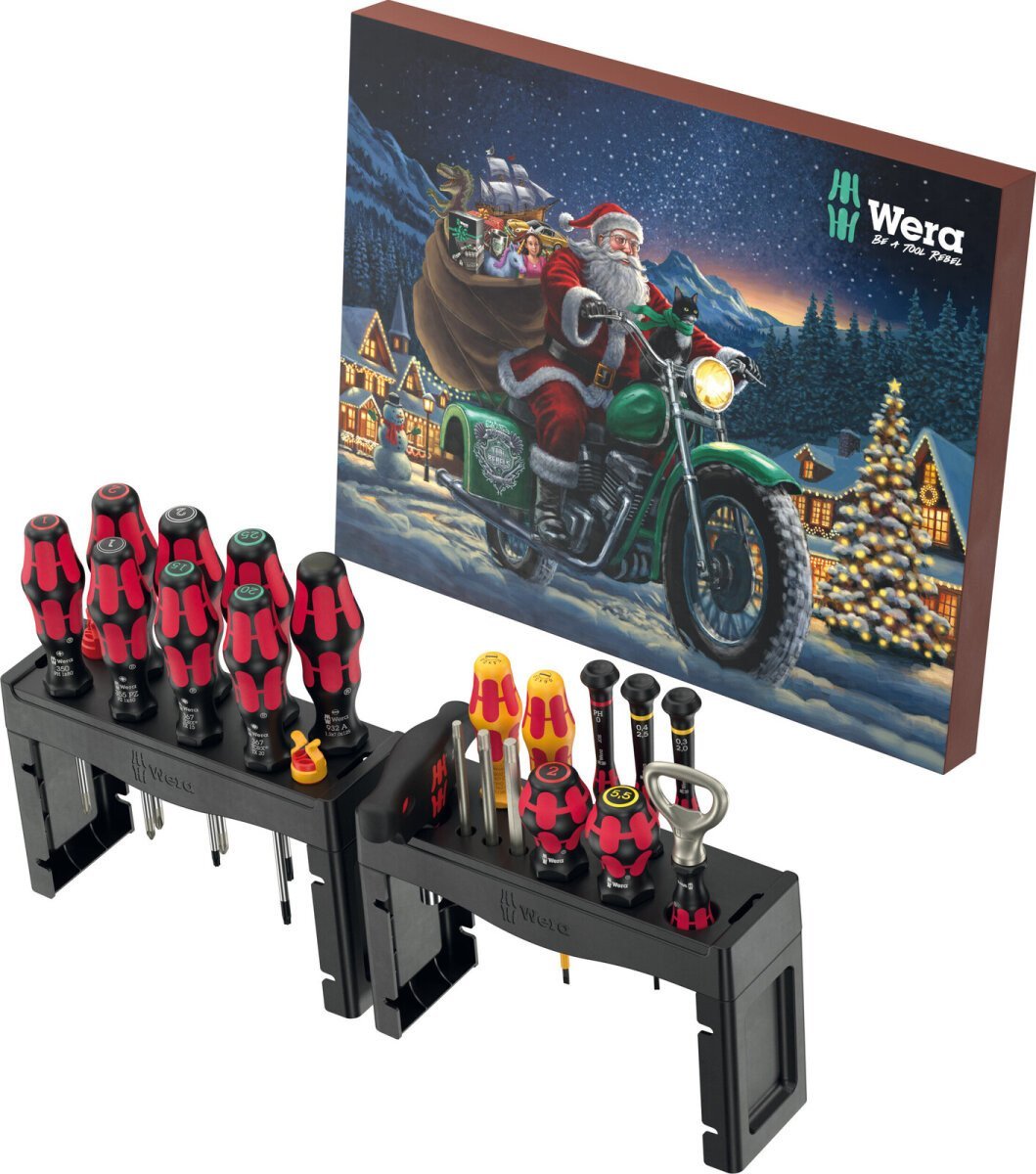 Adventes kalendārs 2025 instrumentu komplekts 136610 Wera