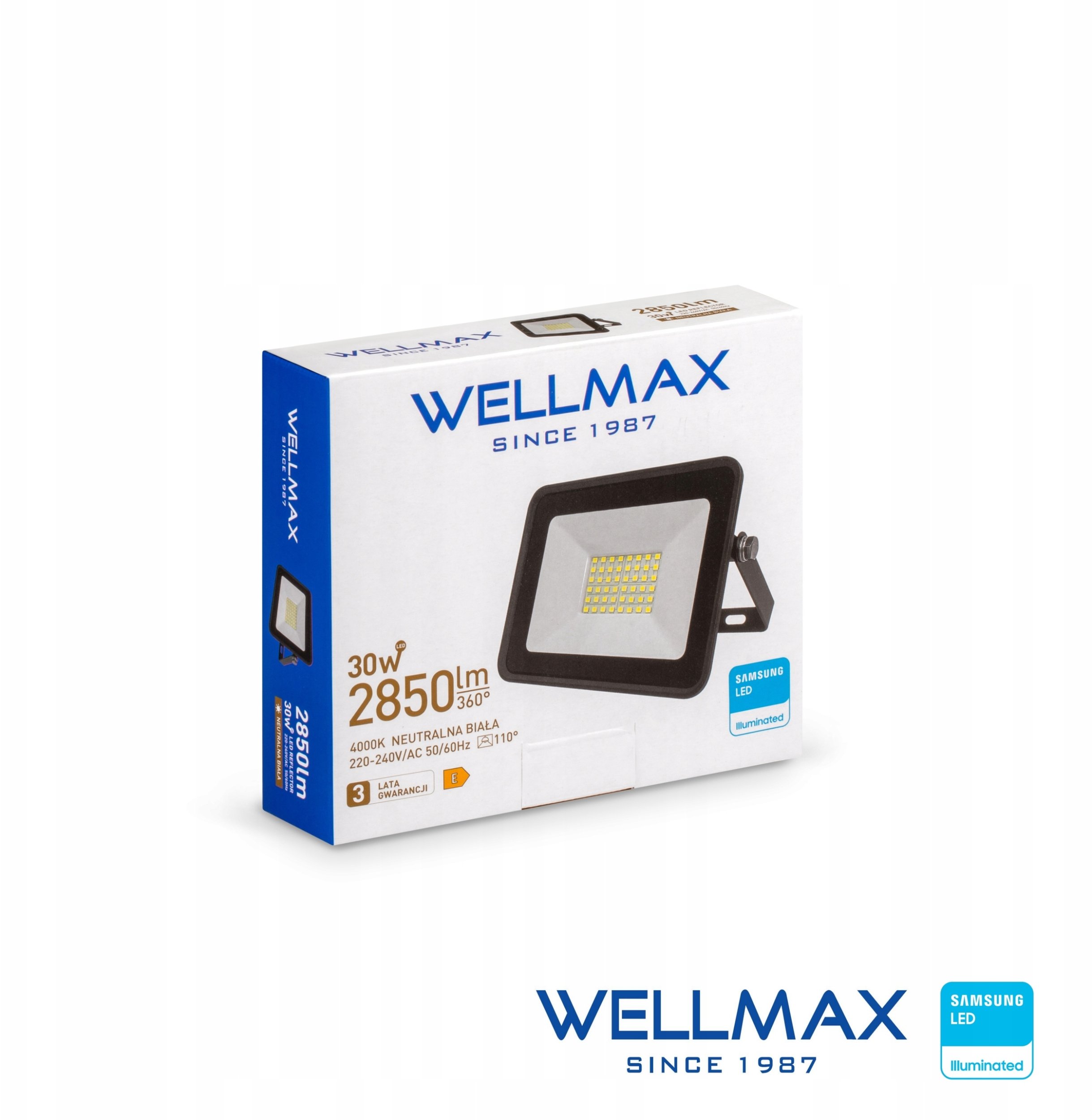 Naswietlacz Wellmax Naswietlacz LED 30W 95lm/W