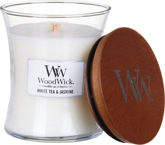 WoodWick White TeaJasmine srednia swieca zapachowa