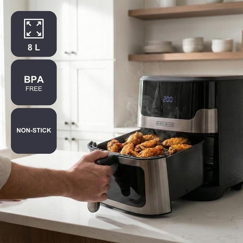 Frytkownica beztluszczowa Wartmann Frytownica beztluszczowa Black+Decker