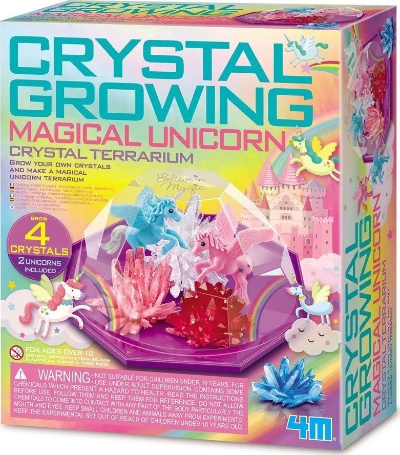 4M - Crystal Growing / Magical Unicorn Crystal Terrarium - (4M-03928)