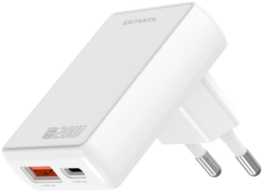 4smarts Netzladegert FlatPlug Duos 20W GaN